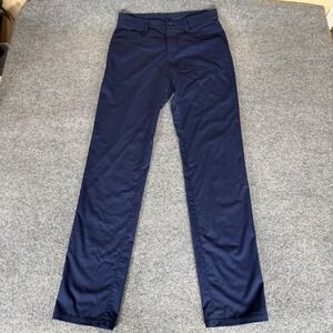 Tasc Performance Pants Mens 30x32 Navy Blue Bamboo‎ Athletic Casual Golf Chino
